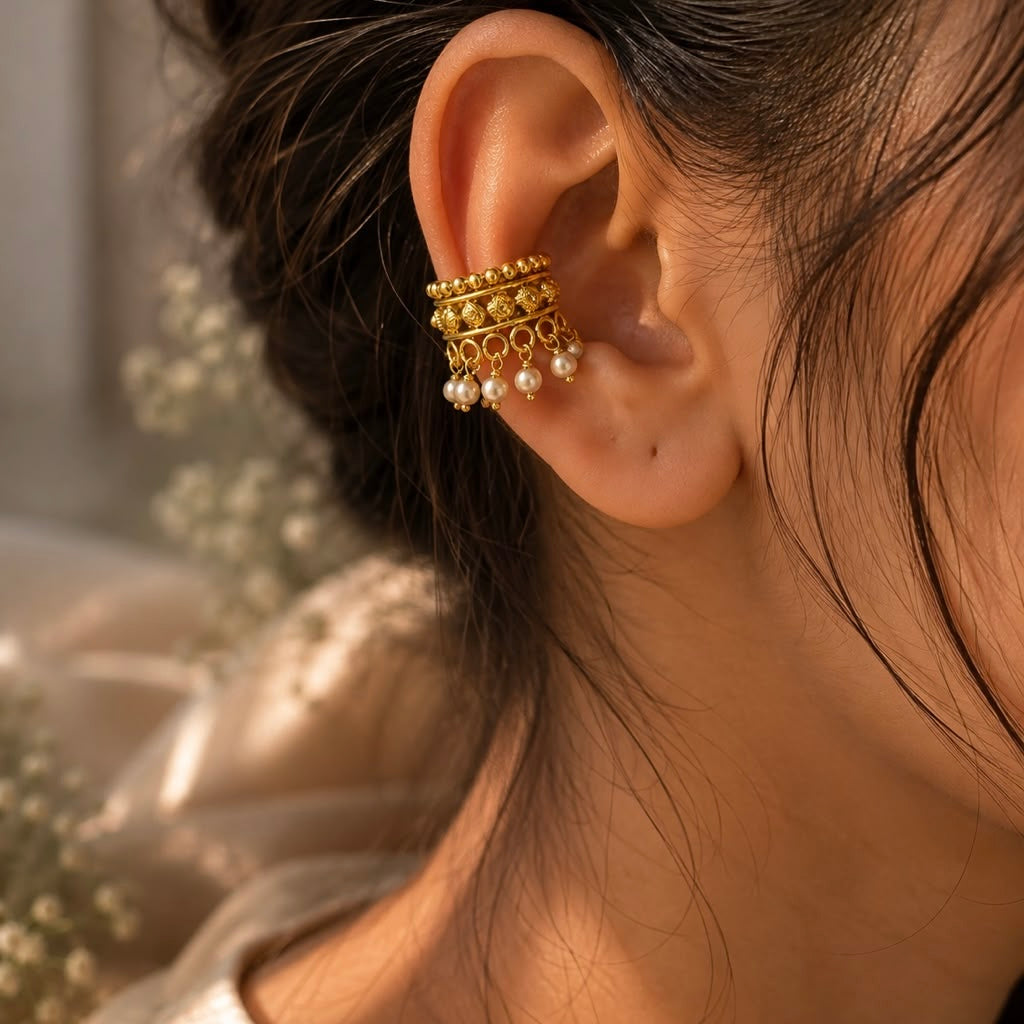 SILVER EARCUFF PRESS ON
