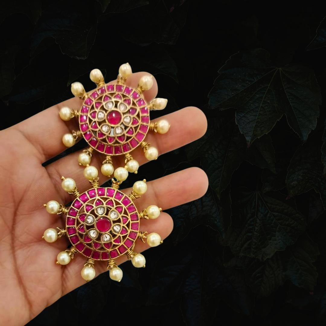 FLOWER PEARL EARRINGS