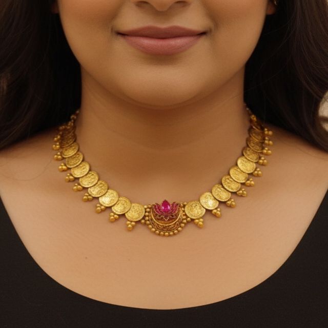 PINK LOTUS MOON CHOKER