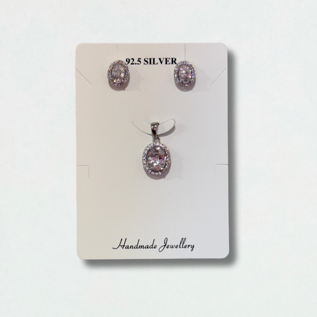 SILVER PENDANT SET - 6