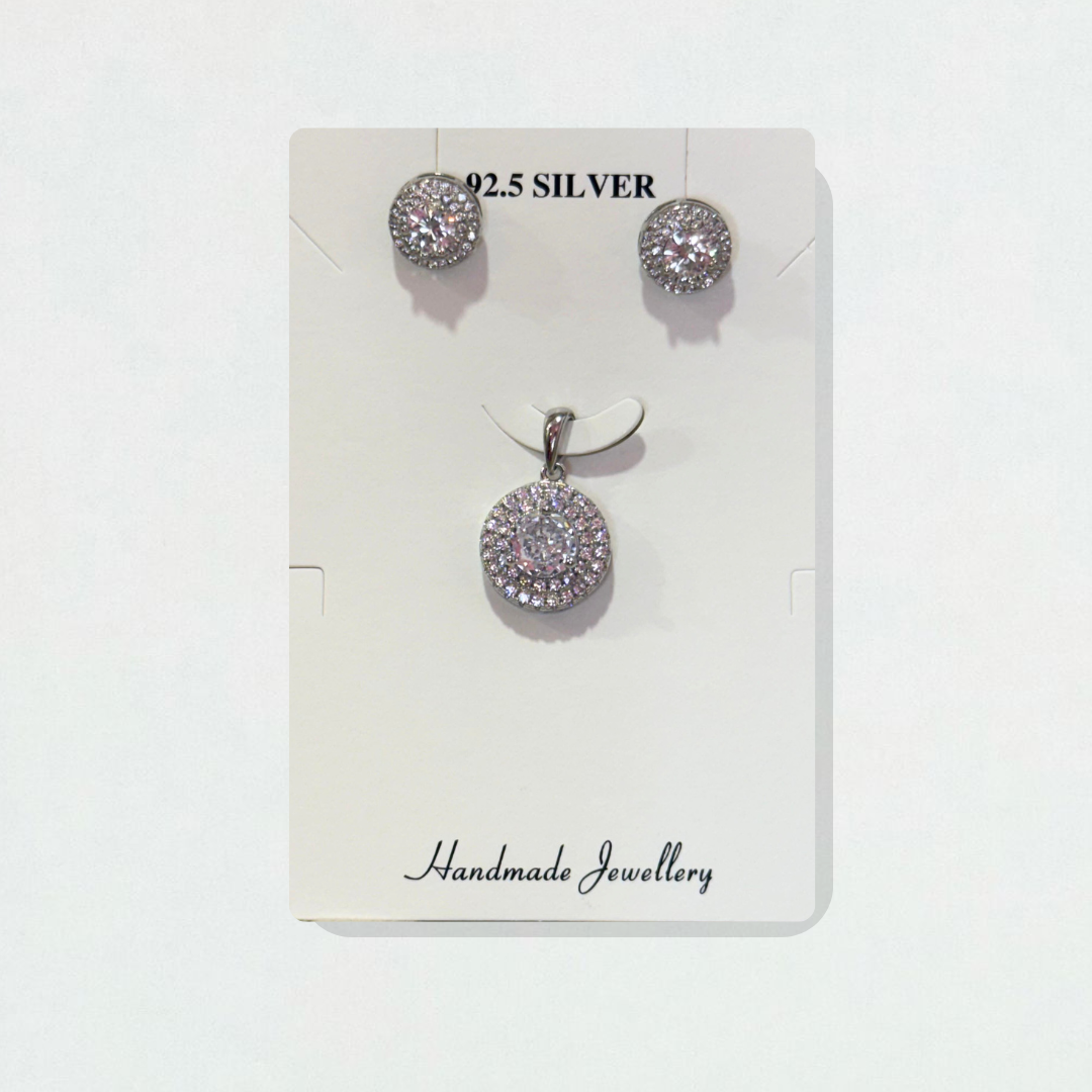 SILVER PENDANT SET - 9