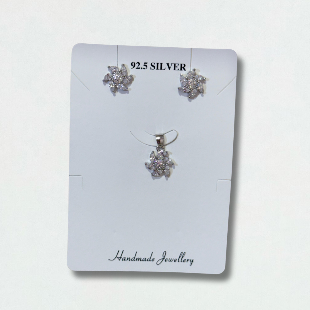 SILVER PENDANT SET - 11