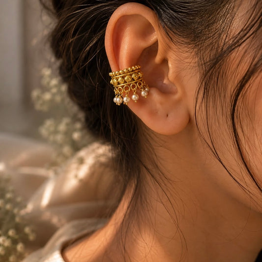 SILVER EARCUFF PRESS ON