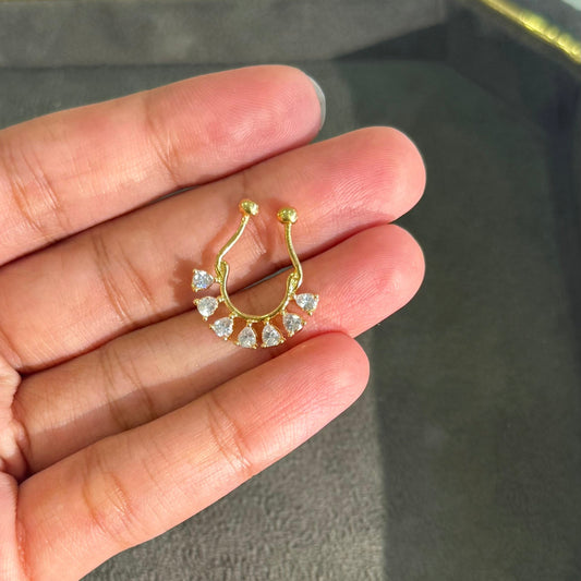 7 STONE FLORAL SEPTUM