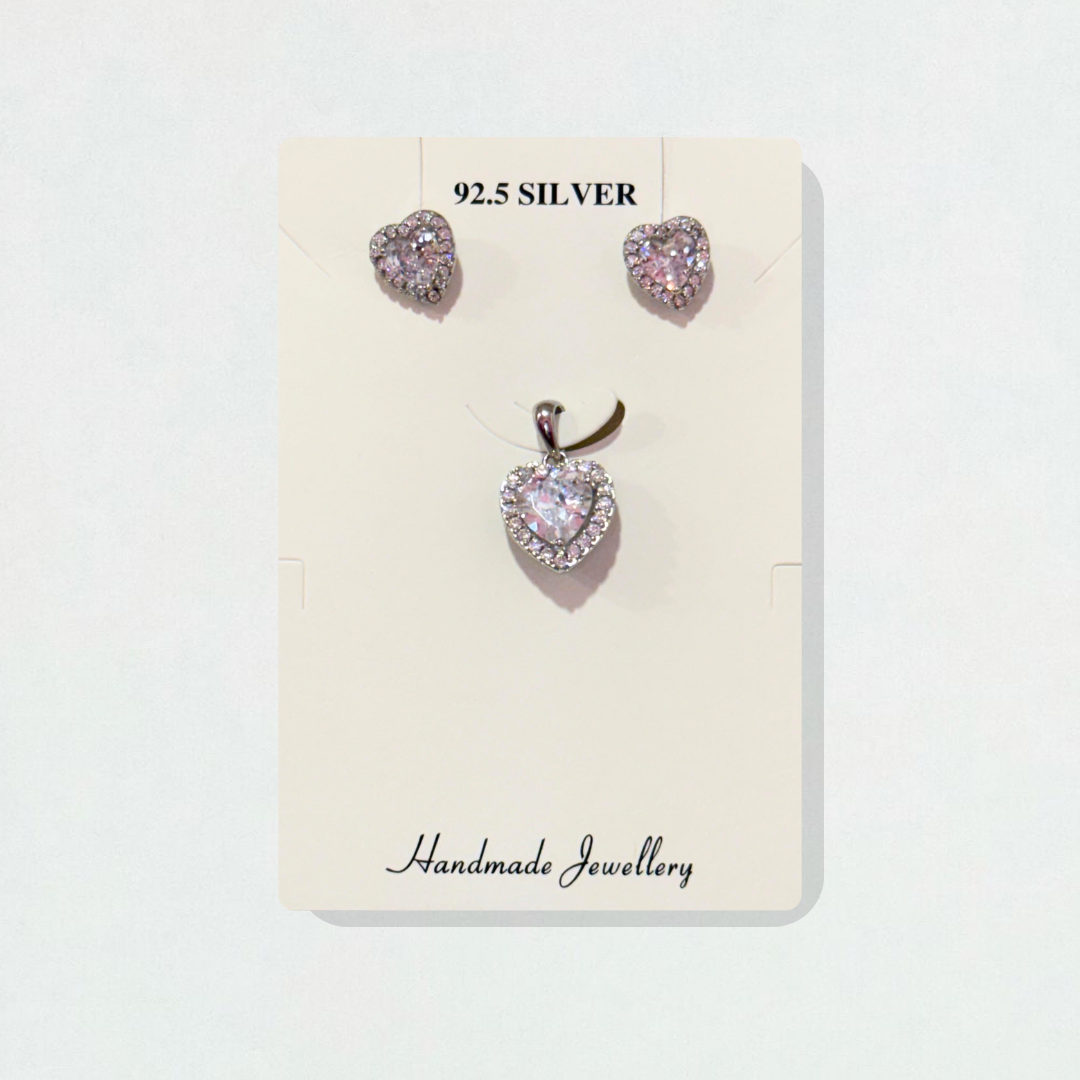 SILVER PENDANT SET - 4
