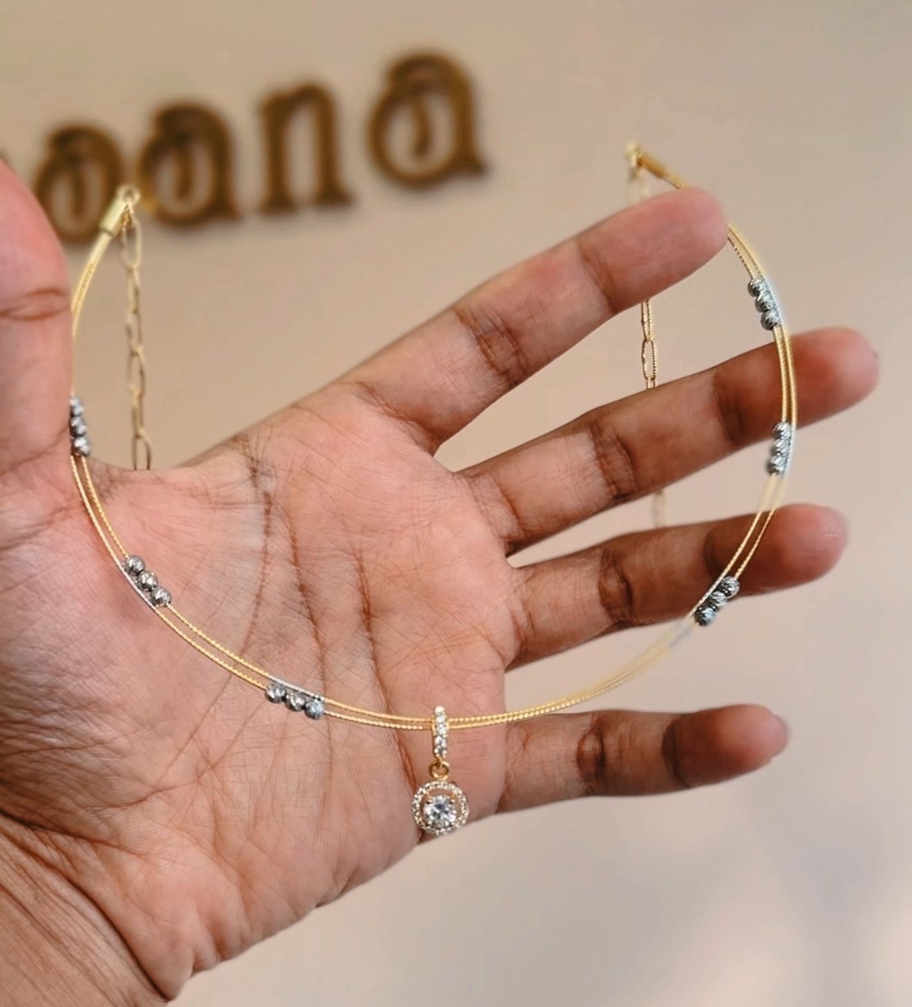 DUAL LAYER SILVER CHAIN