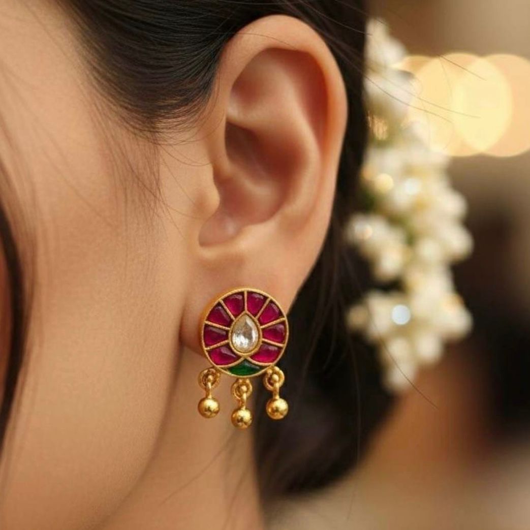 3 DROP SILVER EARRINGS